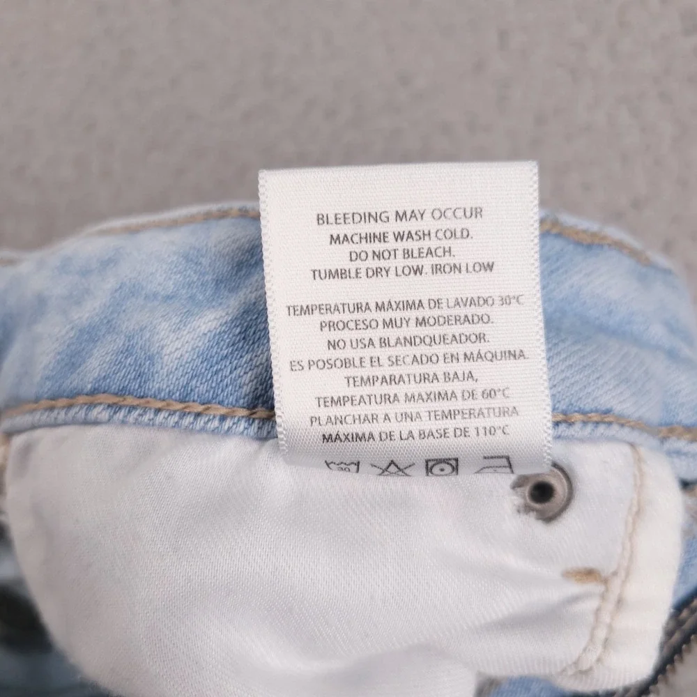 HIDDEN x Altar'd State Jeans Size 24 Wide Leg Light Wash Stretch Denim